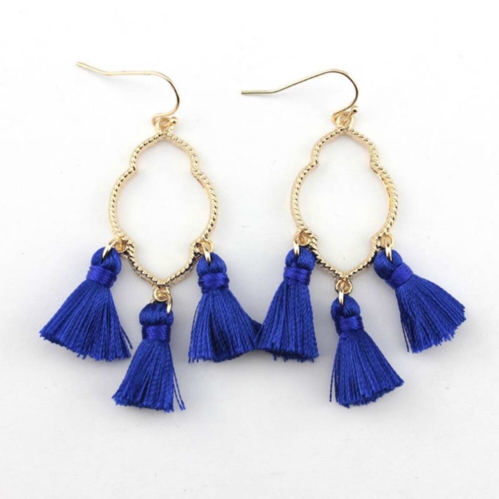 🎉HP 1/18 & 4/8!🎉 Yellow Tassel Dangle Earrings - Picture 6 of 6